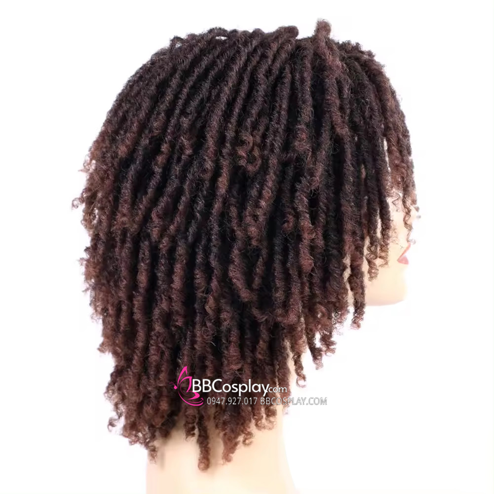 Tóc Giả Xoăn Kiểu Dreadlock - Màu Nâu Đen