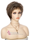 Tóc Ngắn Nữ Tóc Tém Hàn Quốc Line Nâu Vàng
