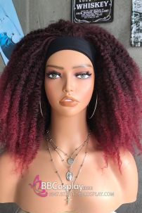 Tóc Giả Xoăn Kiểu Dreadlock Dạng Băng Đô - Màu Pinky