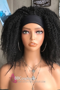 Tóc Giả Xoăn Kiểu Dreadlock Dạng Băng Đô - Màu Black