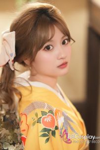 Furisode Kimono Suzuko No Aki - Vàng Chiều Thu Của Nhánh Tuyết Tùng