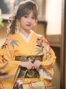 Furisode Kimono Suzuko No Aki - Vàng Chiều Thu Của Nhánh Tuyết Tùng