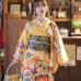 Furisode Kimono Suzuko No Aki - Vàng Chiều Thu Của Nhánh Tuyết Tùng
