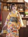 Furisode Kimono Suzuko No Aki - Vàng Chiều Thu Của Nhánh Tuyết Tùng