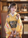 Furisode Kimono Suzuko No Aki - Vàng Chiều Thu Của Nhánh Tuyết Tùng