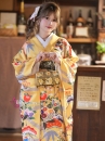 Furisode Kimono Suzuko No Aki - Vàng Chiều Thu Của Nhánh Tuyết Tùng