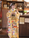 Furisode Kimono Suzuko No Aki - Vàng Chiều Thu Của Nhánh Tuyết Tùng