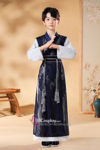 Đồ Cổ Trang Cho Bé Trai - Màu Xanh Dương Đậm