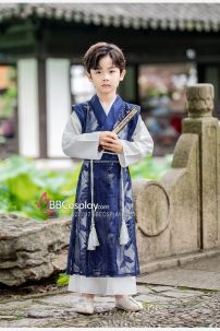 Đồ Cổ Trang Cho Bé Trai - Màu Xanh Dương Đậm