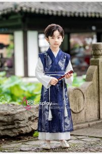 Đồ Cổ Trang Cho Bé Trai - Màu Xanh Dương Đậm