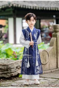 Đồ Cổ Trang Cho Bé Trai - Màu Xanh Dương Đậm