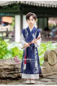 Đồ Cổ Trang Cho Bé Trai - Màu Xanh Dương Đậm