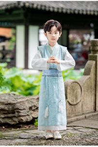 Đồ Cổ Trang Cho Bé Trai - Màu Xanh Dương Nhạt