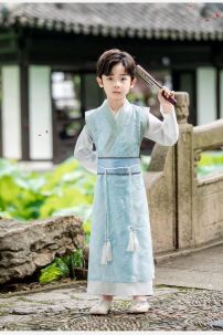 Đồ Cổ Trang Cho Bé Trai - Màu Xanh Dương Nhạt