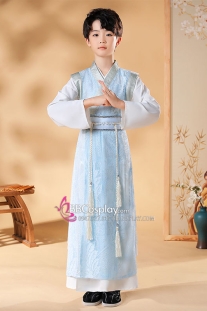 Trang Phục Cổ Trang Cho Bé Trai - Màu Xanh Dương Nhạt