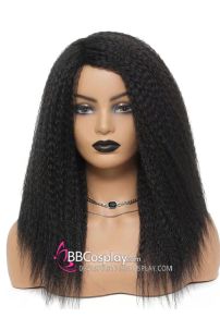 Tóc Bấm Xù Nguyên Đầu - Màu Đen