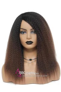 Tóc Bấm Xù Nguyên Đầu - Màu Nâu