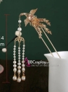 Bộ 3 Món Trâm Cài Cánh Phượng Full Vàng
