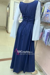 Đầm Phục Hưng Trung Cổ Phong Cách Viễn Tưởng - Màu Xanh Dương