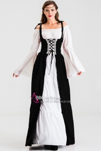 Đầm Phục Hưng Trung Cổ Phong Cách Viễn Tưởng - Màu Đen