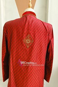 Đồ Hoàng Tử Ấn Độ Tone Đỏ Hoàng Gia Kèm Nón