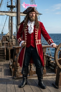Trang Phục Thuyền Trưởng Hook (Thuyền Trưởng Hải Tặc) Đầy Đủ Phụ Kiện.