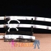 Bộ 3 Kiếm Katana Samurai Trắng Hoa Văn Thư Pháp