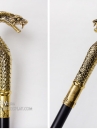 Gậy Quý Tộc Đầu Rắn Vàng Đồng Quyền Lực