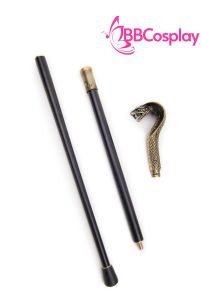 Gậy Quý Tộc Đầu Rắn Vàng Đồng Quyền Lực