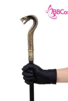 Gậy Quý Tộc Đầu Rắn Vàng Đồng Quyền Lực