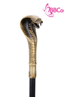 Gậy Quý Tộc Đầu Rắn Vàng Đồng Quyền Lực