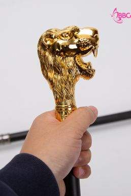 Gậy Quý Tộc Đầu Sư Tử Màu Vàng