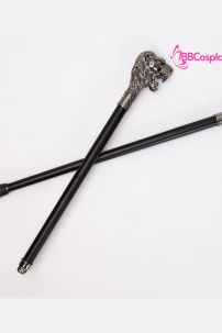 Gậy Quý Tộc Đầu Sư Tử Màu Crom