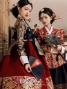 Hanbok Hoàng Cung Hàn Quốc - Áo Đen Váy Đỏ