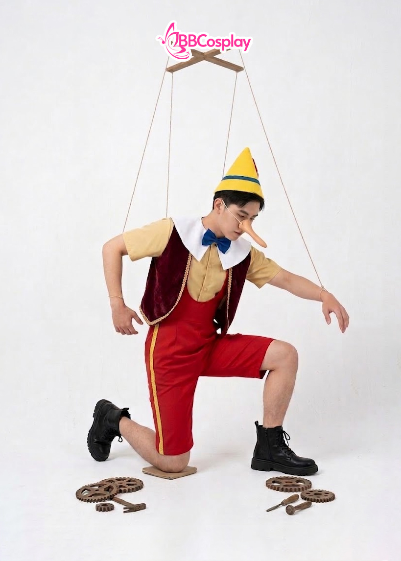 Trang Phục Pinocchio - Cậu Bé Người Gỗ (Người Lớn)