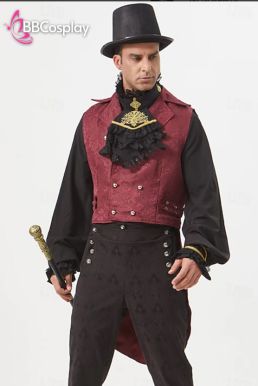 Trang Phục Nam Tước Phong Cách Hoa Hồng Đen Steampunk