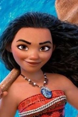 Tóc Đen Xoăn Dài - Cosplay Moana - Maui