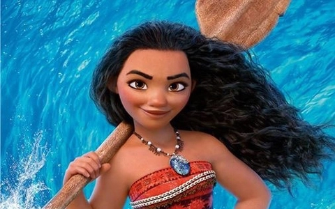 Tóc Đen Xoăn Dài - Cosplay Moana - Maui