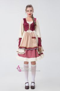 Đồ Cô Bé Quàng Khăn Đỏ Mẫu Vintage