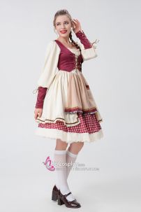 Đồ Cô Bé Quàng Khăn Đỏ Mẫu Vintage