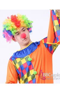 Đồ Chú Hề Cam Caro Liền Thân