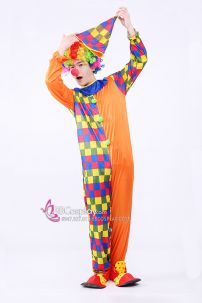 Đồ Chú Hề Cam Caro Liền Thân