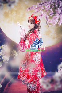 Kimono Đỏ Phi Hoa