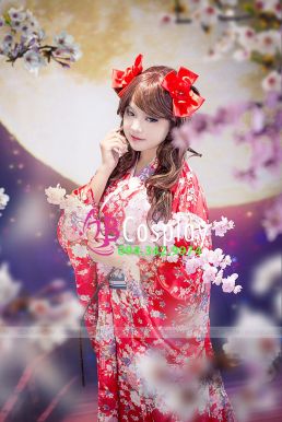 Kimono Đỏ Phi Hoa