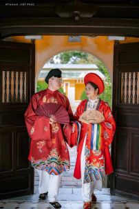 Đồ Việt Phục Mãng Lan Đỏ In Rồng