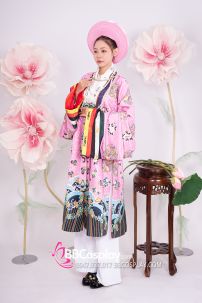 Đồ Nhật Bình Tím Hồng Vải Gấm