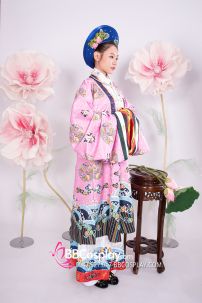 Đồ Nhật Bình Tím Hồng Vải Gấm