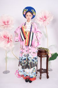 Đồ Nhật Bình Tím Hồng Vải Gấm