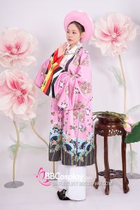 Đồ Nhật Bình Tím Hồng Vải Gấm