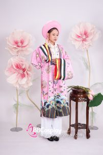 Đồ Nhật Bình Tím Hồng Vải Gấm